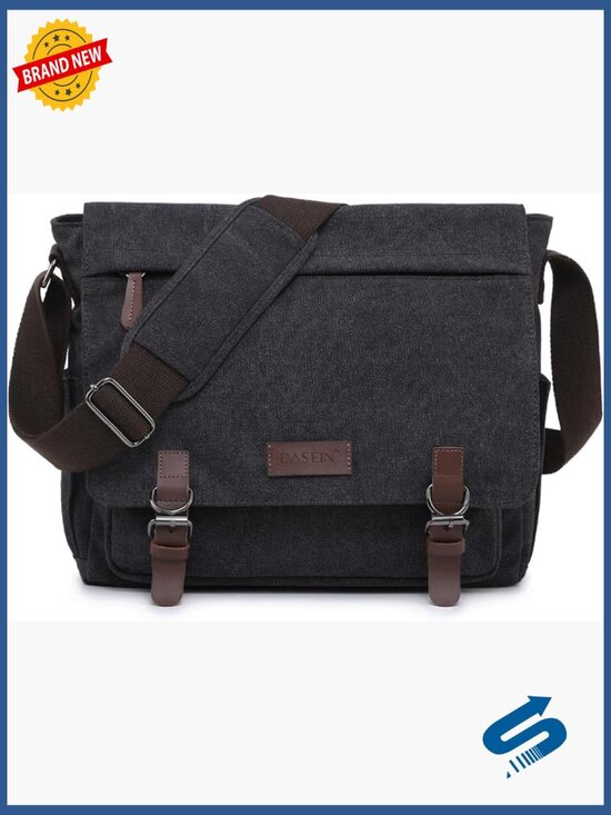 Other - Large Vintage Canvas Messenger Bag Crossbody Purse for 15 inch Laptop
